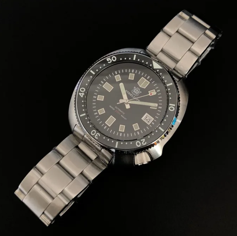 Seiko Watch Prospex - Relógio Automático Masculino STEELDIVE 43.8mm, Relógio
