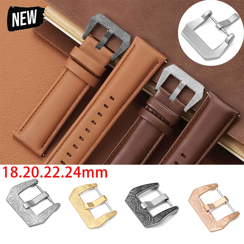 Leather Watch Band Men - Fivela de pulseira de relógio de