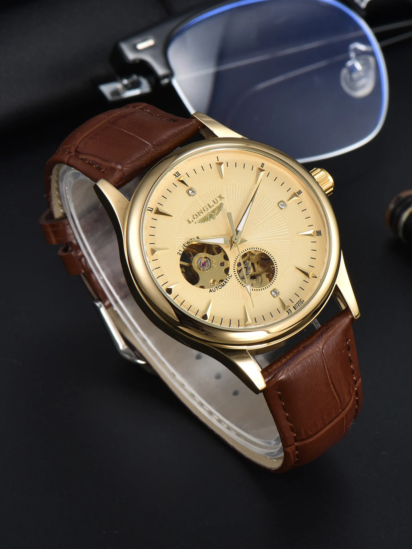 Patek Philippe Watch Nautilus - Relógio Automático LONGLUX Estilo Elegante Atacado