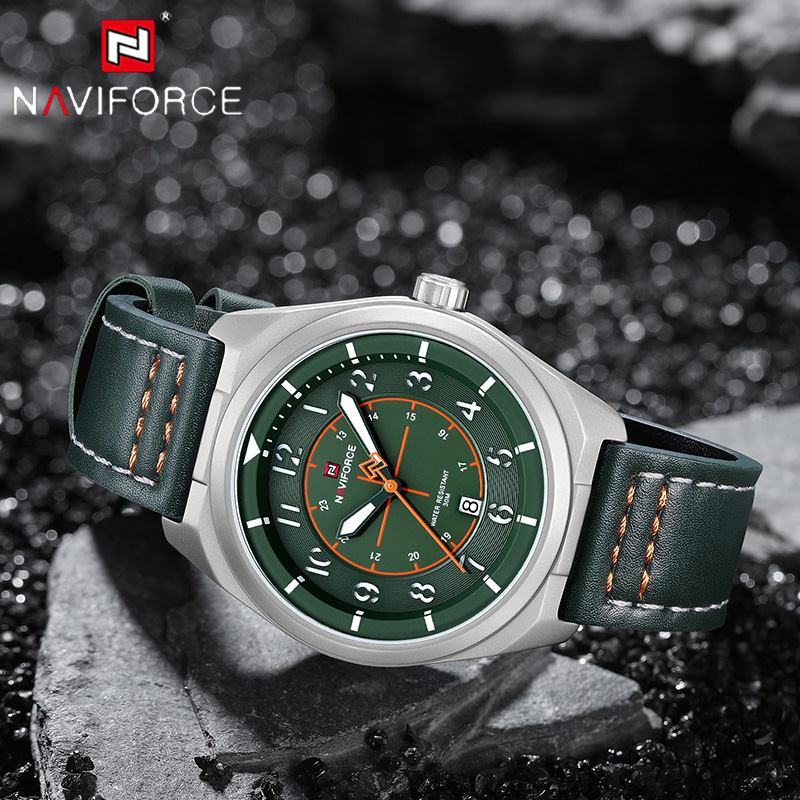 Relógio de Quartzo NAVIFORCE p - Leather Watch Band Men avaliação e preço