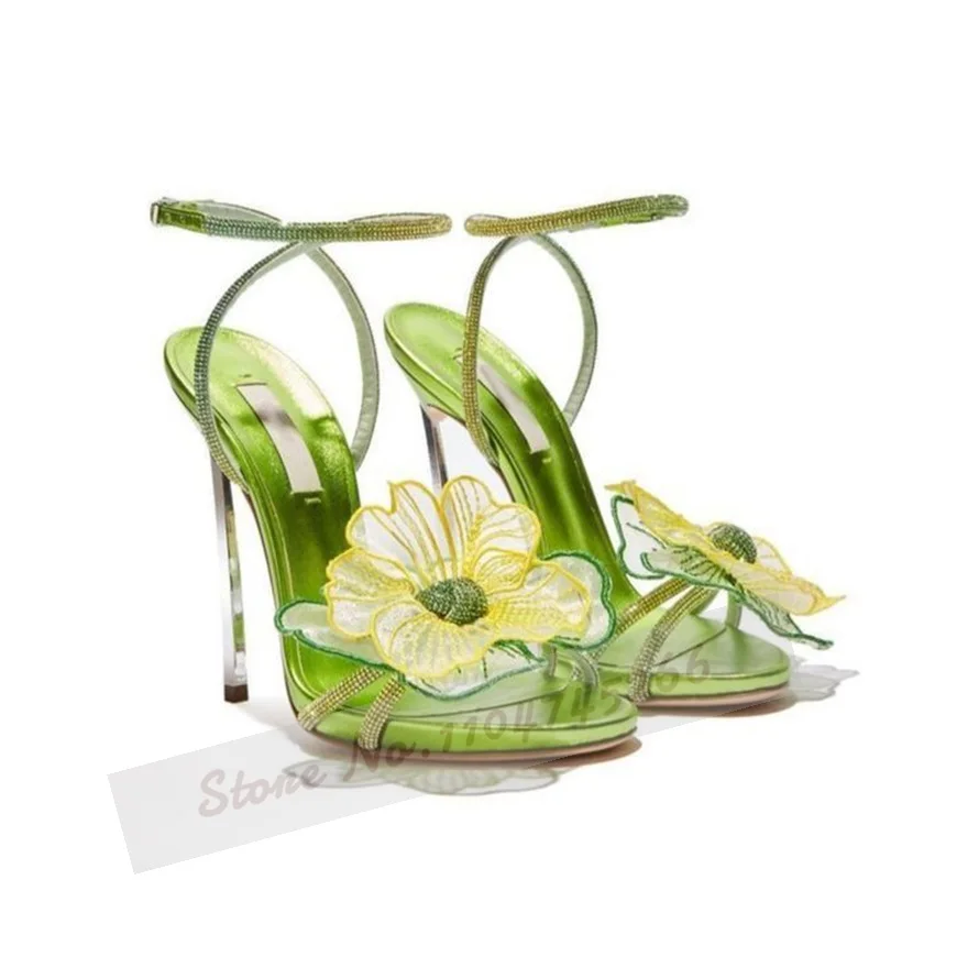 Sandálias femininas de salto c - Mesh Strap Metal avaliação e preço