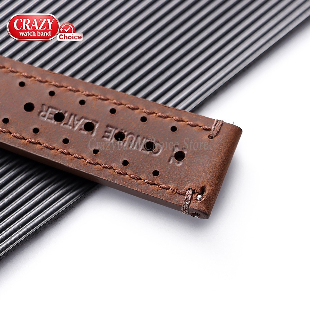 Pulseira de Couro Poroso de Li - Leather Strap Quick Release avaliação e preço