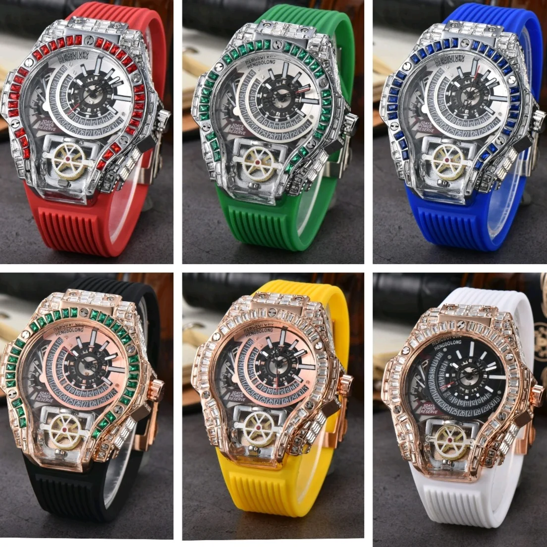 Caso de diamante completo negó - Omega Watch Constellation avaliação e preço