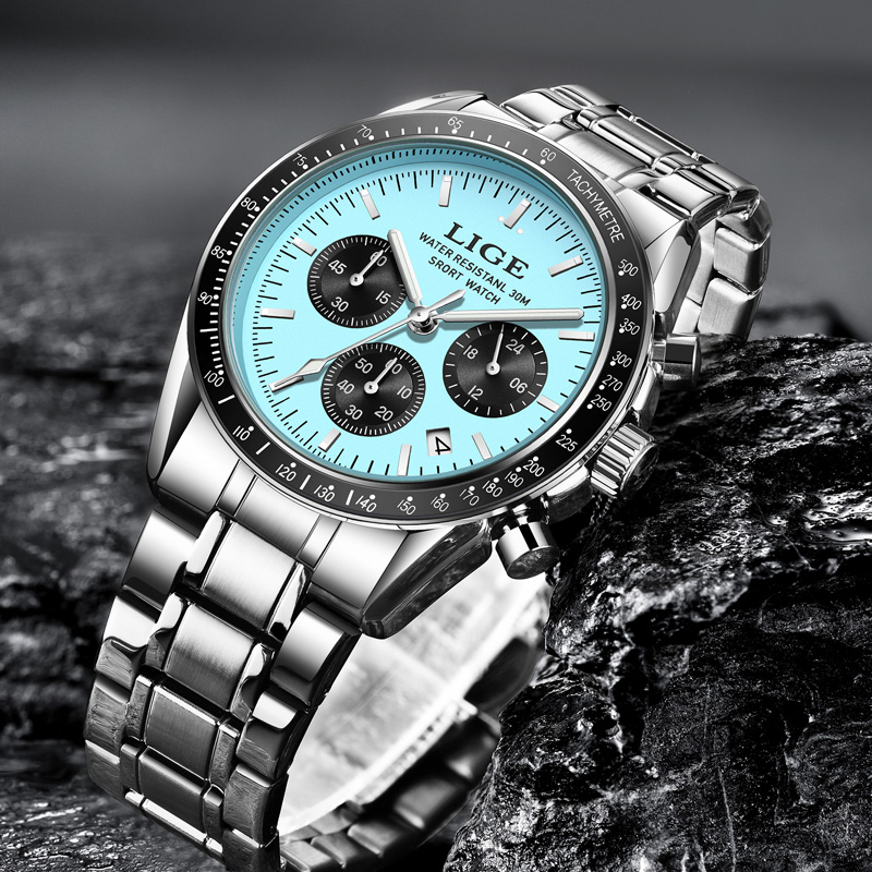 Relógio Masculino de Luxo LIGE - Patek Philippe Watch Nautilus avaliação e preço