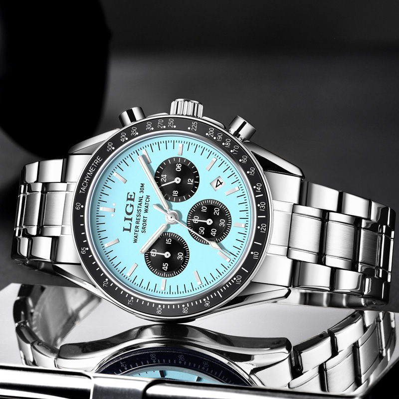 Relógio Masculino de Luxo LIGE - Patek Philippe Watch Nautilus avaliação e preço