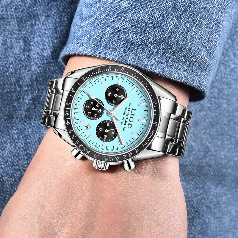 Relógio Masculino de Luxo LIGE - Patek Philippe Watch Nautilus avaliação e preço