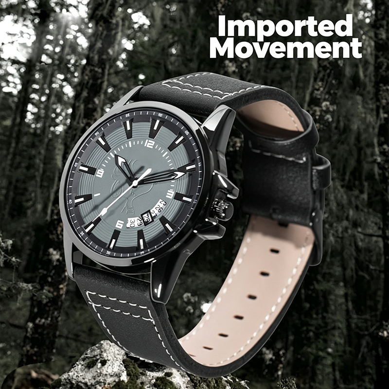 Relógio de pulso de quartzo ma - Leather Watch Band Men avaliação e preço